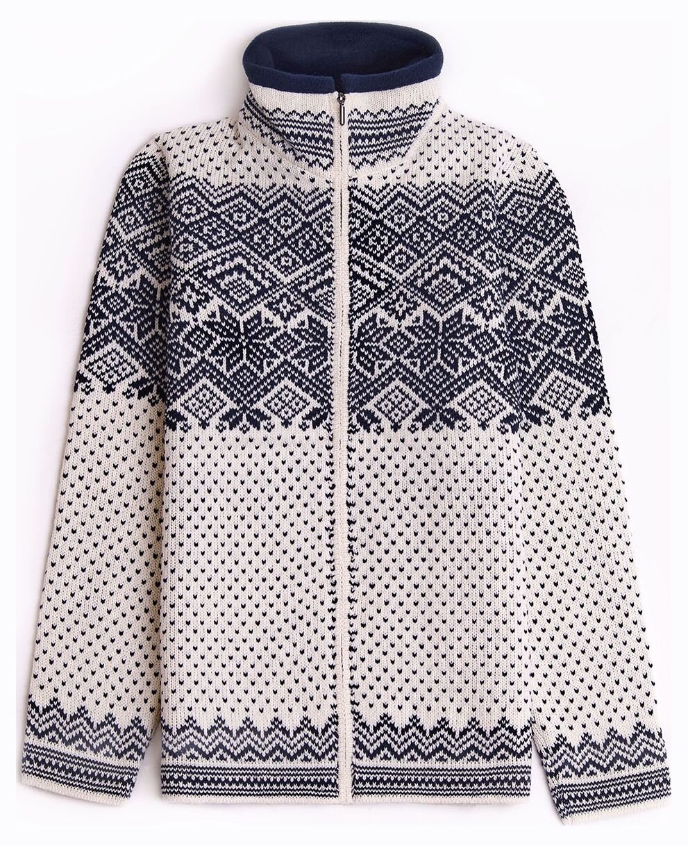 Natural Style Aldis Damen Woll Strickjacke Weiss
