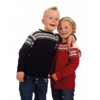 Dale of Norway Cortina Kinder Merino Wollpullover Rot