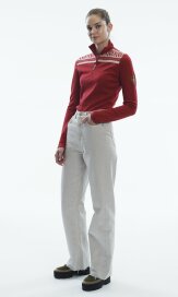 Dale of Norway Cortina Basic Damen Merino Wollpullover Rot