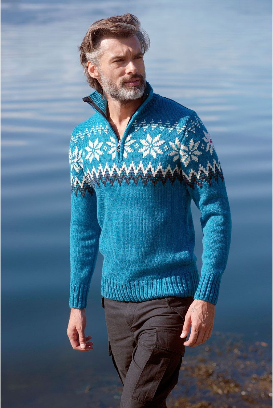 Dale of Norway Myking Herren Merino Pullover Türkis