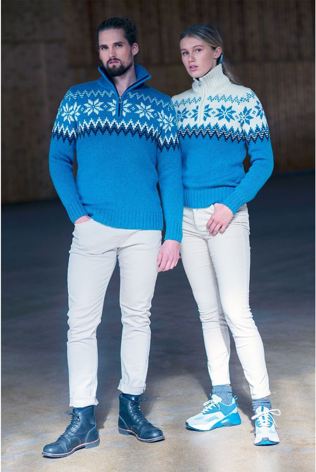 Myking Herren Merino Pullover Türkis von Dale of Norway