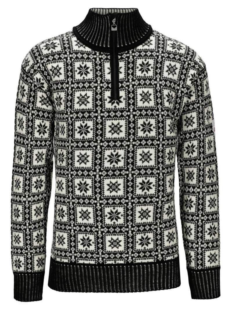 Alvøy Mens Sweater Black/White