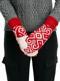 Falun Mitts - Red/White