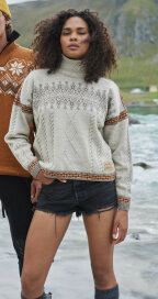 Asp&oslash;y Womens Sweater - Sand Copper