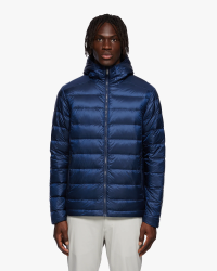 Quartz Co  Lawrence Lightweight Down Hooded Jacket Navy