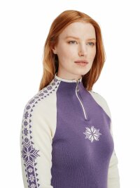 Dale of Norway Geilo Damen Merino Zip Wollpullover Lila