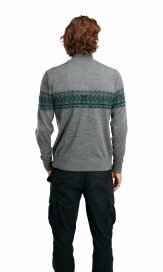 Dale of Norway Hovden Herren Merino Strickjacke Grau Grün