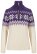 Dale of Norway Myking Damen Merino Wollpullover Lila Weiss