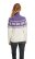 Dale of Norway Myking Damen Merino Wollpullover Lila Weiss