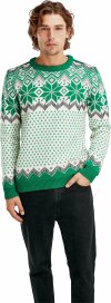Dale of Norway Vegard Masculine Sweater - Gr&uuml;n/Weiss