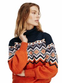 Dale of Norway Randaberg Damen Merino Wollpullover Orange