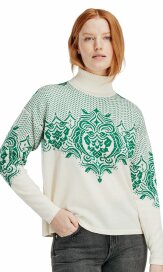 Dale of Norway Rosendal Feminine Sweater - Weiss/Gr&uuml;n