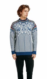 Dale of Norway 1994 Masculine Sweater - Blau/Weiss