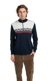 Dale of Norway Liberg Herren Merino Wollpullover Navy