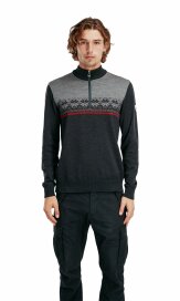 Dale of Norway Liberg Herren Merino Wollpullover Grau