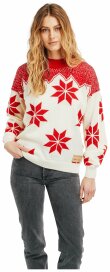 Dale of Norway Winter Star Feminine Sweater - Rot / Weiss