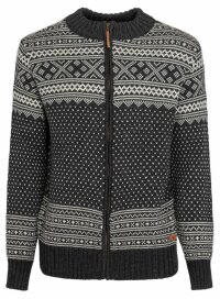 Fuza Wool Arn Herren Merino Strickjacke Grau