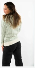 Fuza Wool Liv Damen Merinopullover Mintgrün