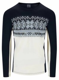 Dale of Norway Vail Masculine Baselayer Half Zip Navy/Weiss