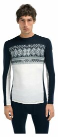 Dale of Norway Vail Masculine Baselayer Half Zip Navy/Weiss