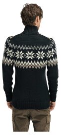 Dale of Norway Myking Herren Merino Wollpullover Schwarz Beige