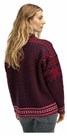 Dale of Norway Leknes Damen Strickpullover Schwarz Rot