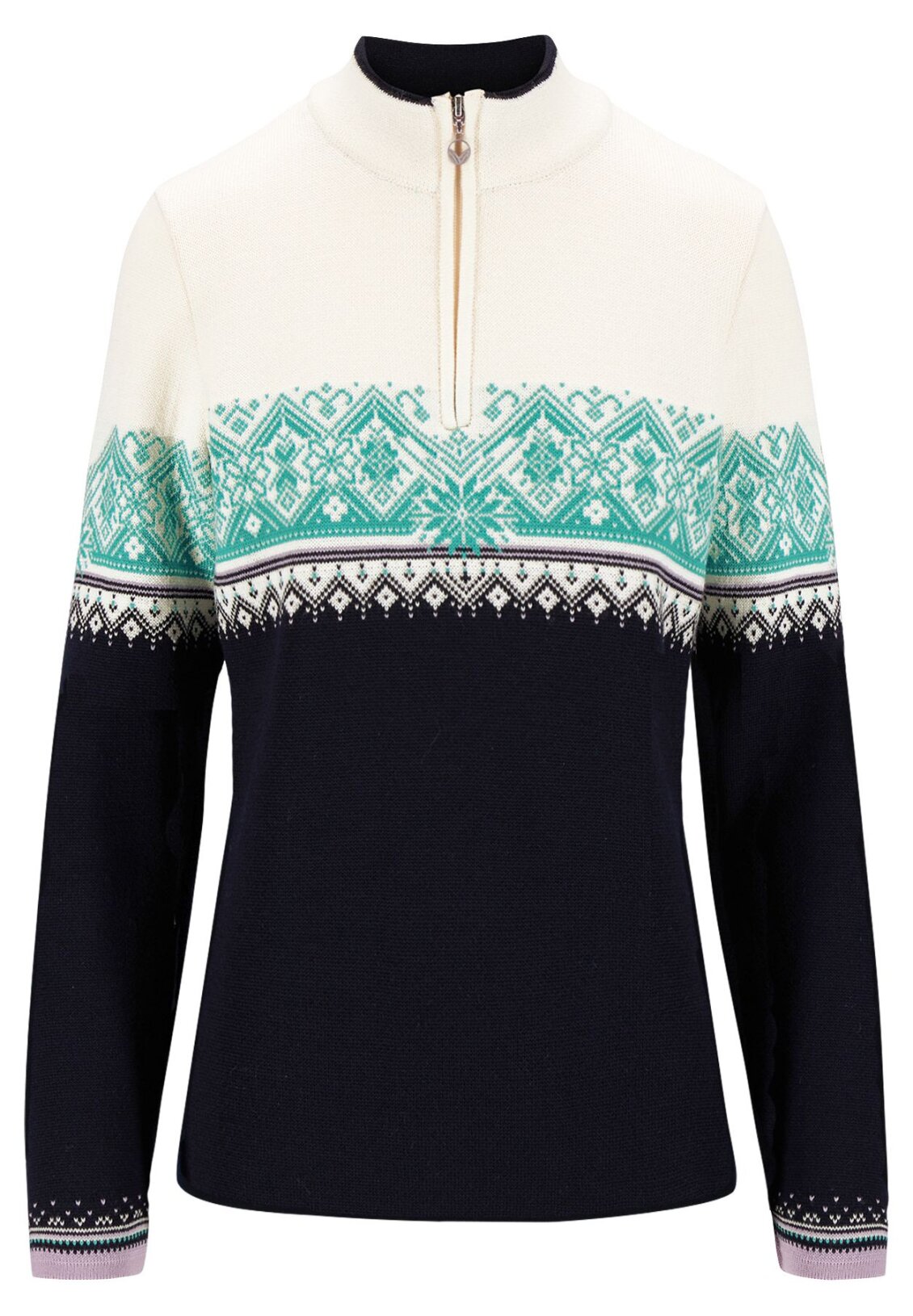 Dale of Norway Moritz Women's Merino Sweater Navy Turquoise