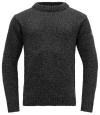 Devold Nansen Wollpullover Anthrazit