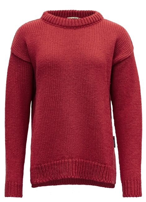 Devold Nansen Damen Wollpullover Himbeere