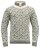 Devold Svalbard Zip-Rollkragen Wollpullover Weiss Anthrazit