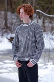 Natural Style Eivor Herren Wollpullover Grau