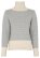 Fuza Wool Liv Damen Merino Strickpullover Weiss Grau